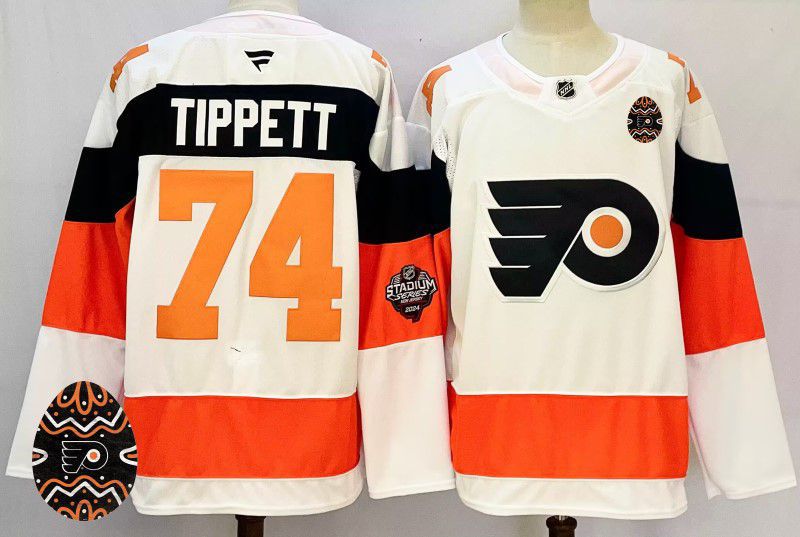 Men Philadelphia Flyers #74 Tippett White Fanatics 2025 NHL Jersey style 3->philadelphia flyers->NHL Jersey